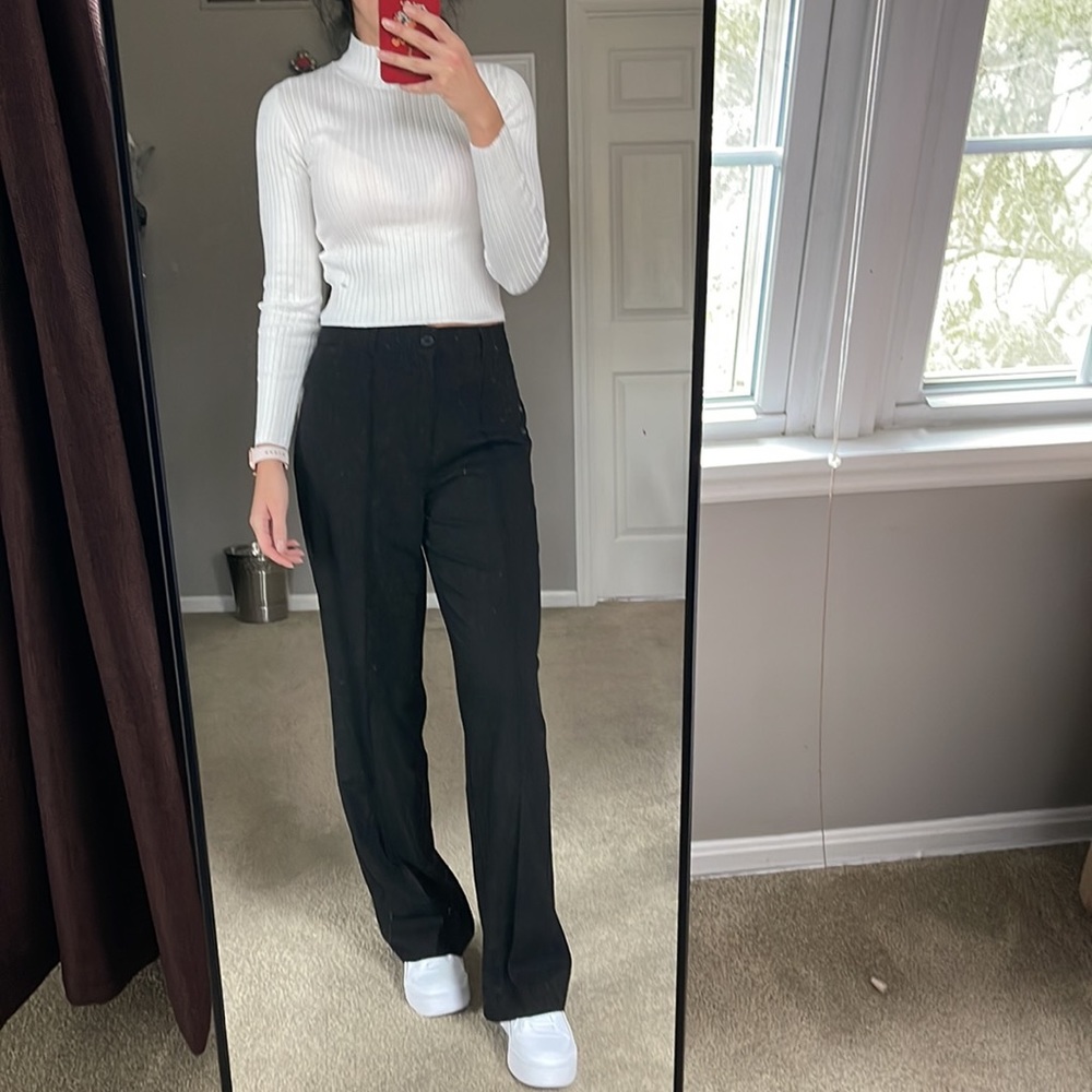 NWOT WIDE LEG black pants by Stradivarius